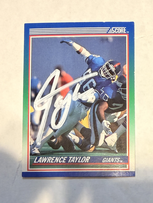 Lawrence Taylor Autographed CARD
