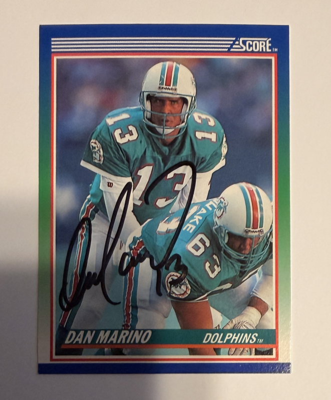 Dan Marino Autographed Card 