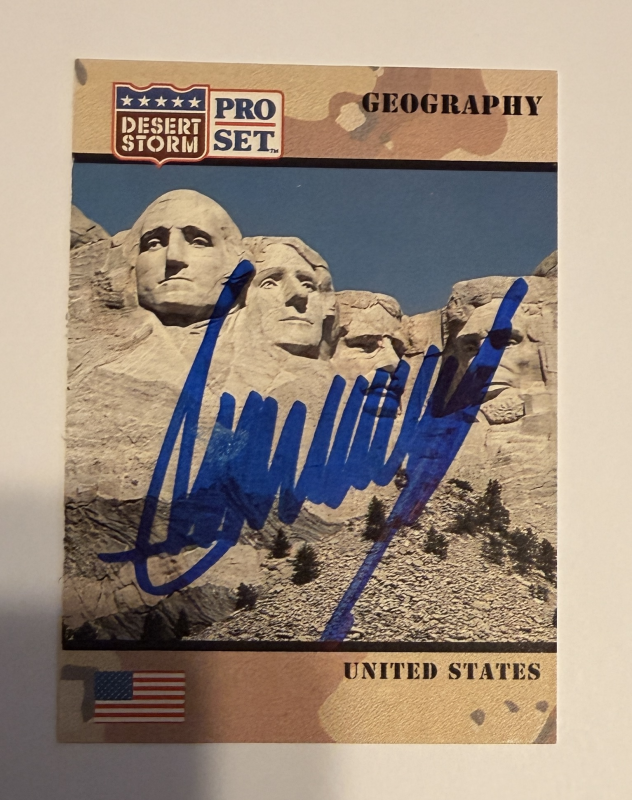 Donald Trump Autographed Card 