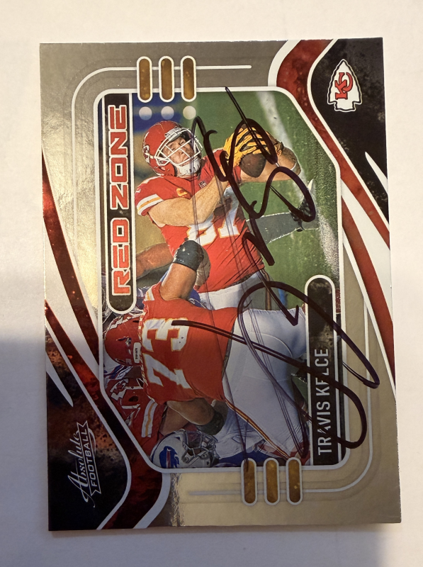 Travis Kelce Autographed Card