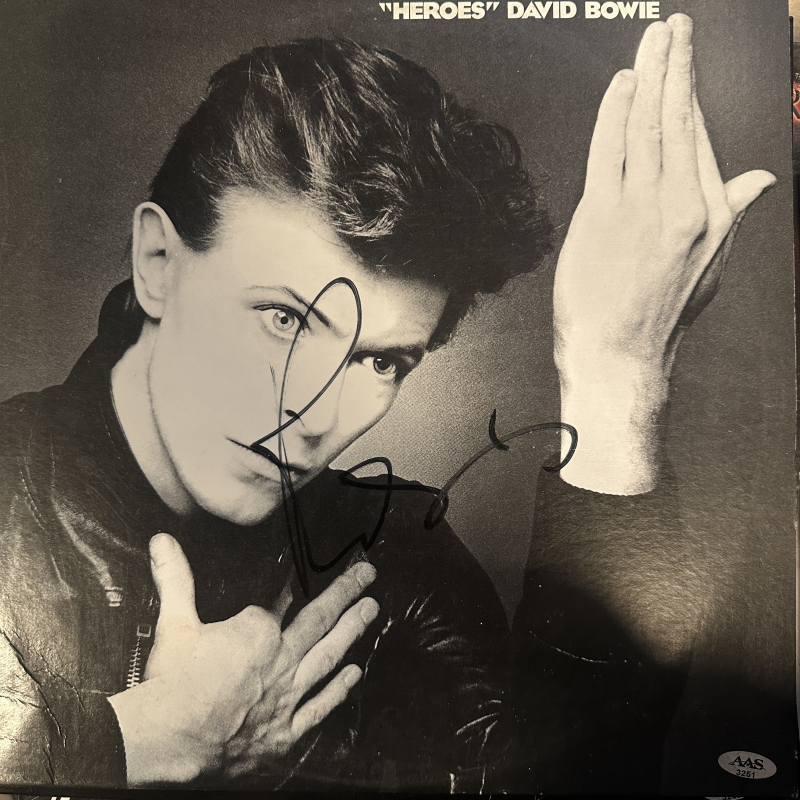 David Bowie Autographed Album Cover