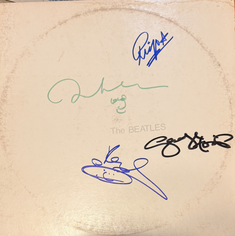 The Beatles Autographed ALBUM Signed by all 4! COA  White Album