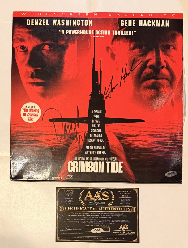 Denzel Washington Gene Hackman AUTOGRAPHED Album