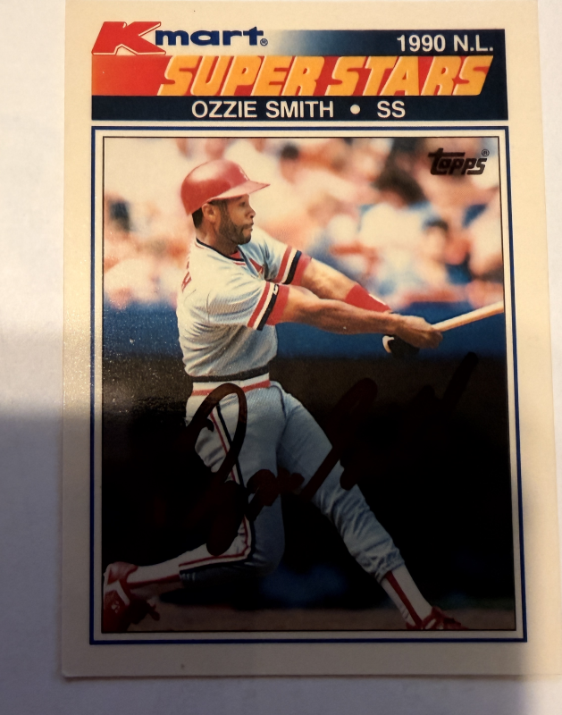 Ozzie Smith Autographed CARD