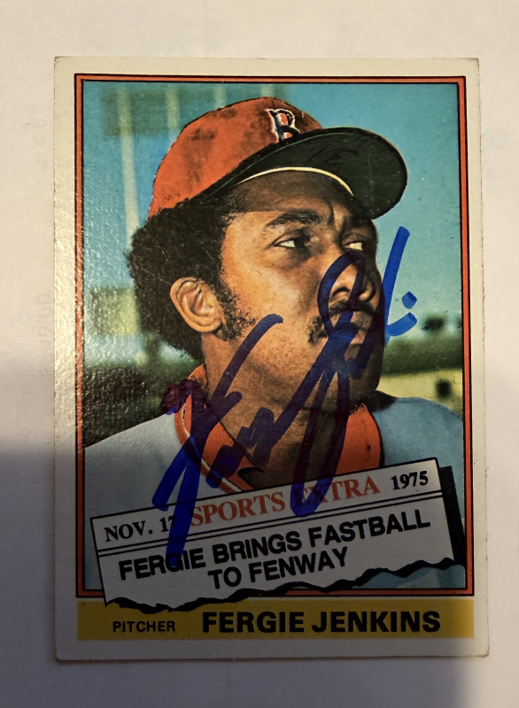 Fergie Jenkins Autographed CARD