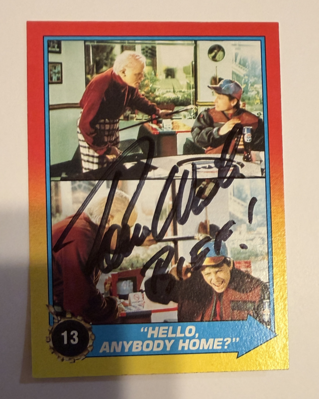 Tom Wilson BIFF Autographed Card 