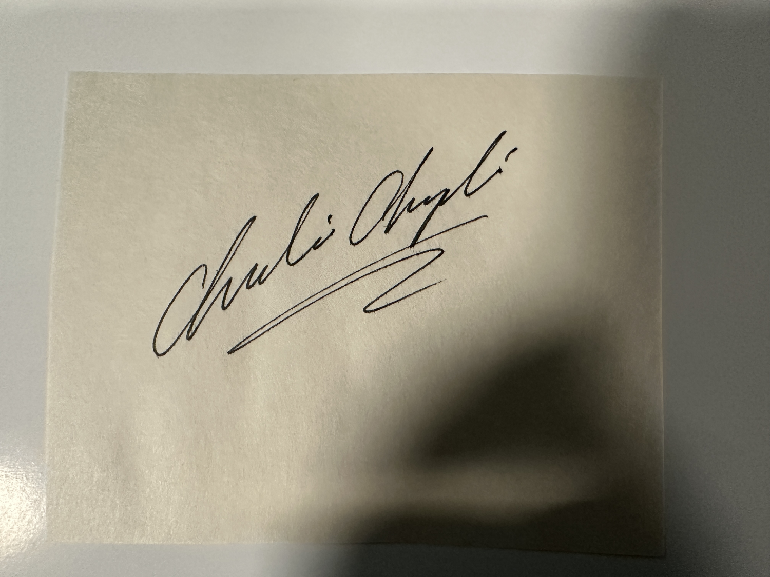 Charlie Chaplin Cut Autograph
