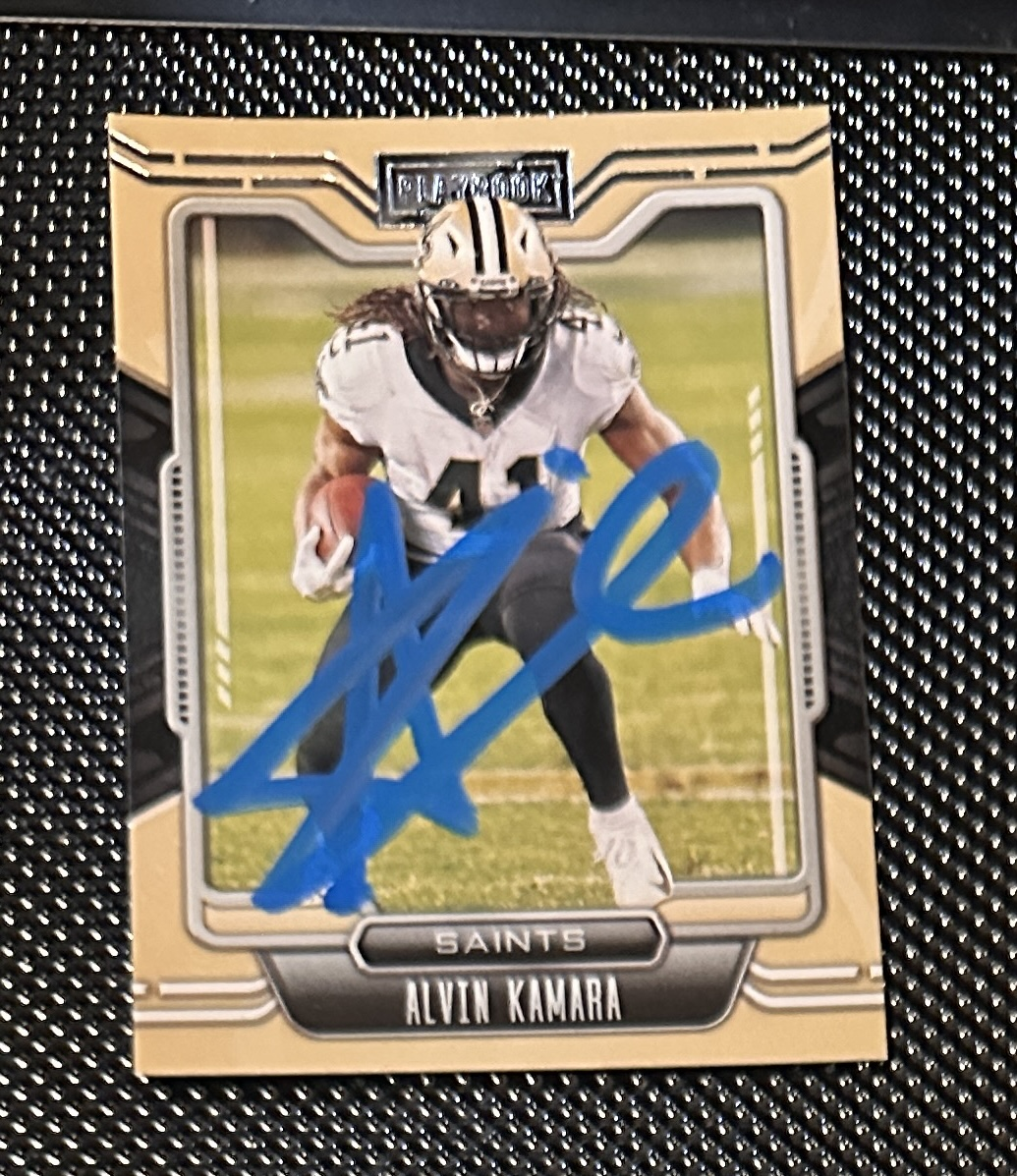 Alvin Kamara Autographed Card 
