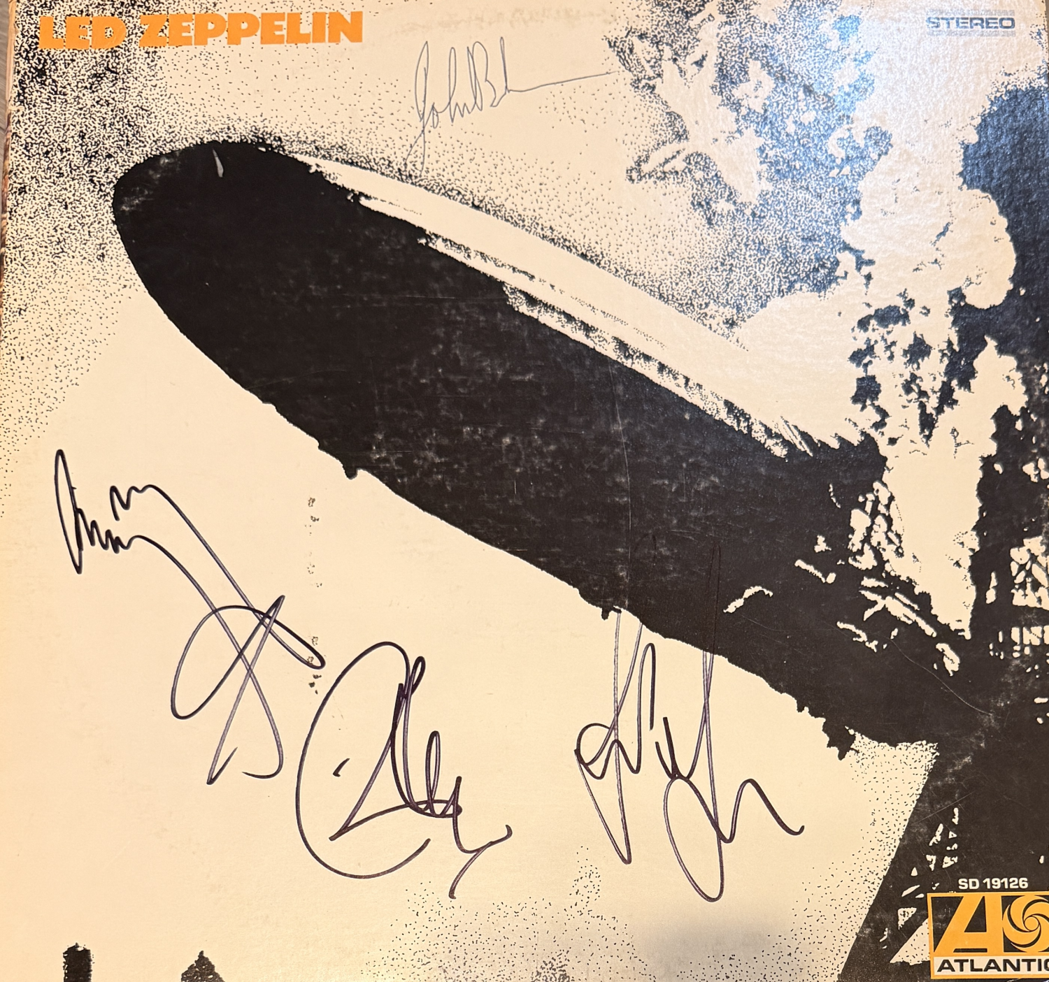 Led Zeppelin Autographed Album BONHAM PAGE PLANT JONES!