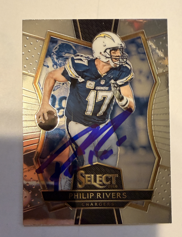 Philip Rivers Autographed CARD
