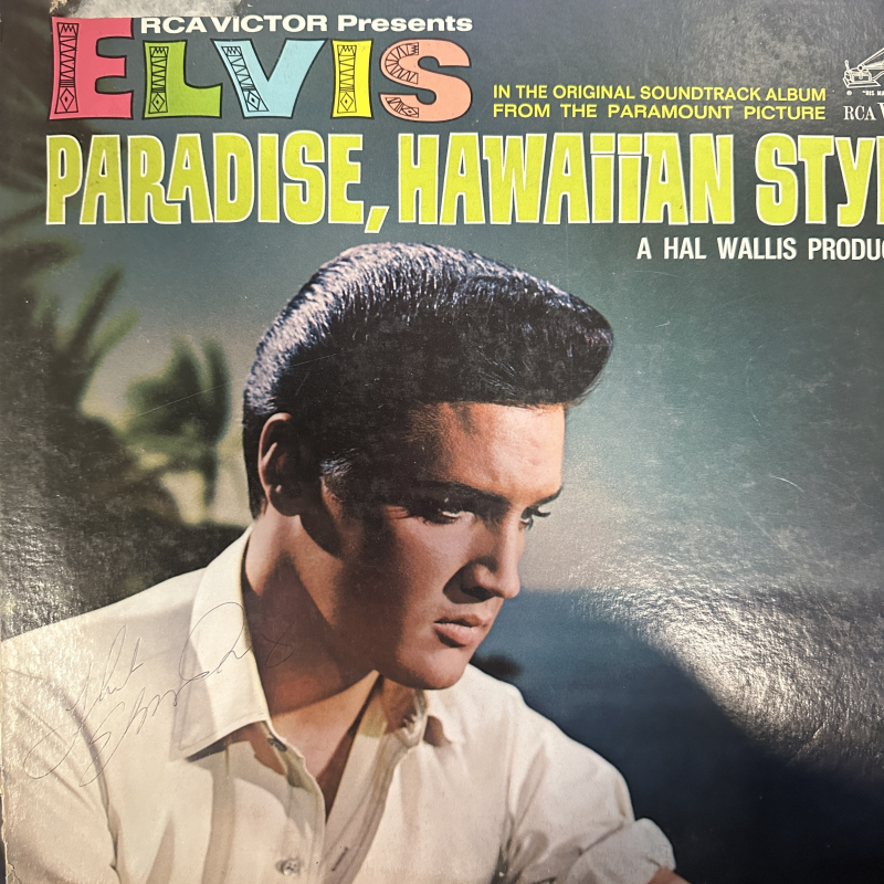 Elvis Presley Autographed Album Cover
