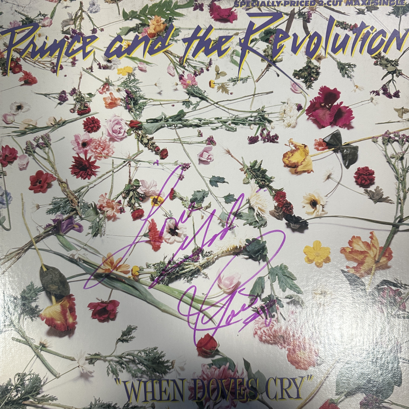 Prince Autographed Album Cover