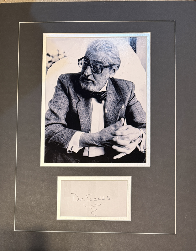Dr.Seuss Autographed Display