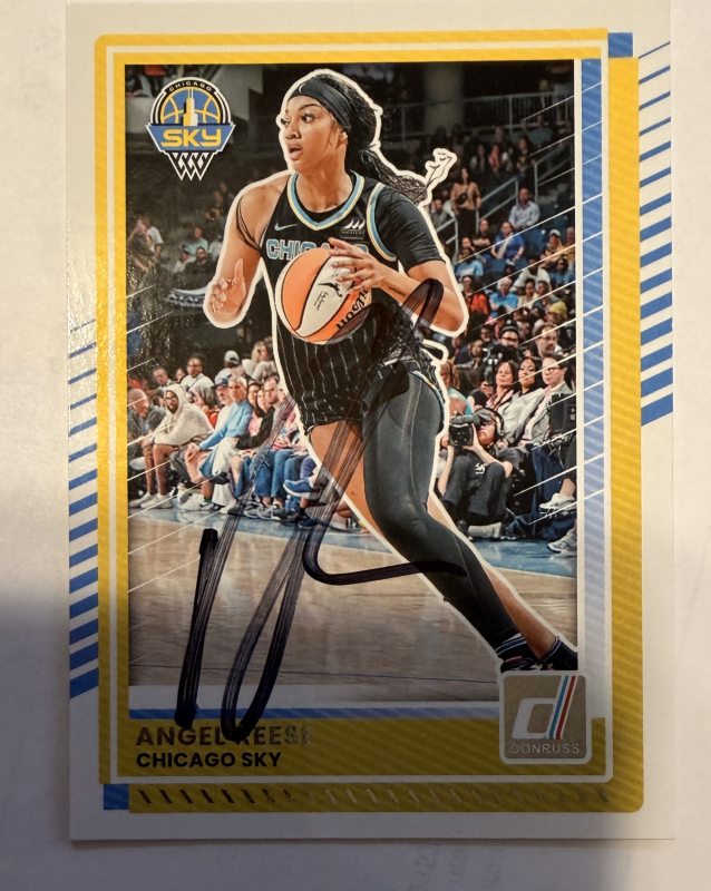 Angel Reese Autographed Card