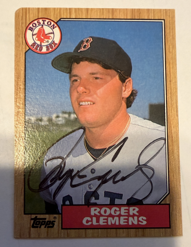 Roger Clemens Autographed Card