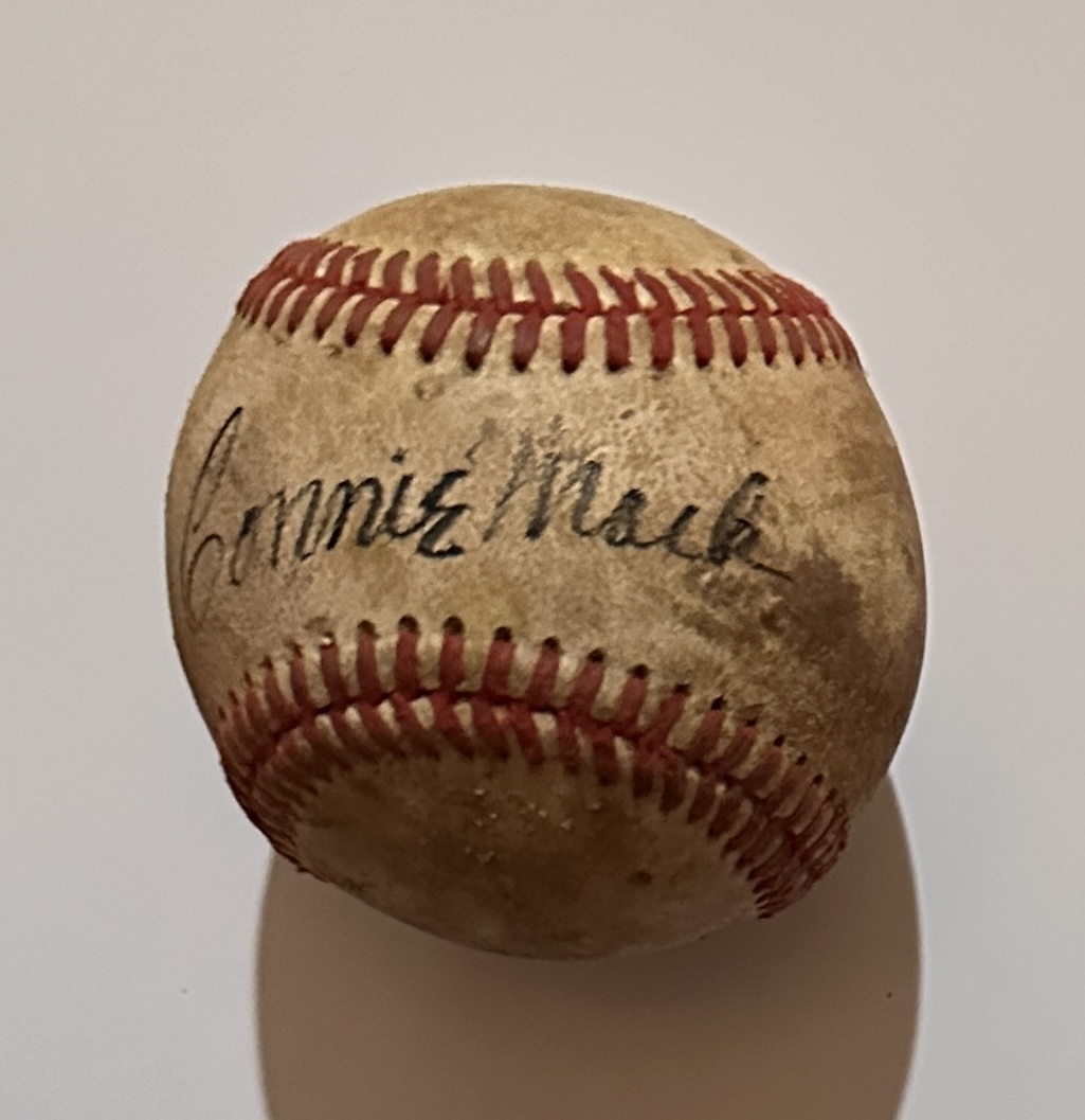 Connie Mack Autographed Baseball