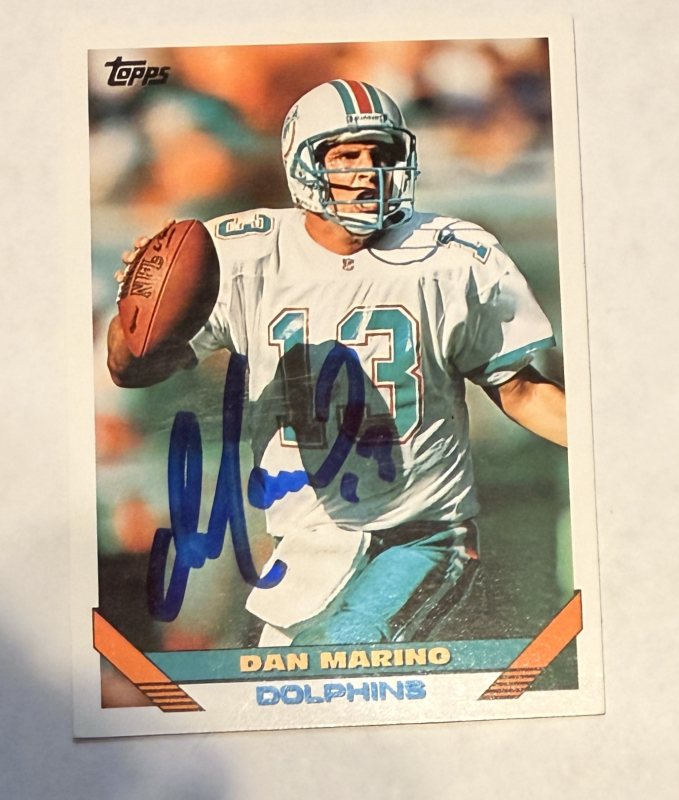 Dan Marino Autographed Card