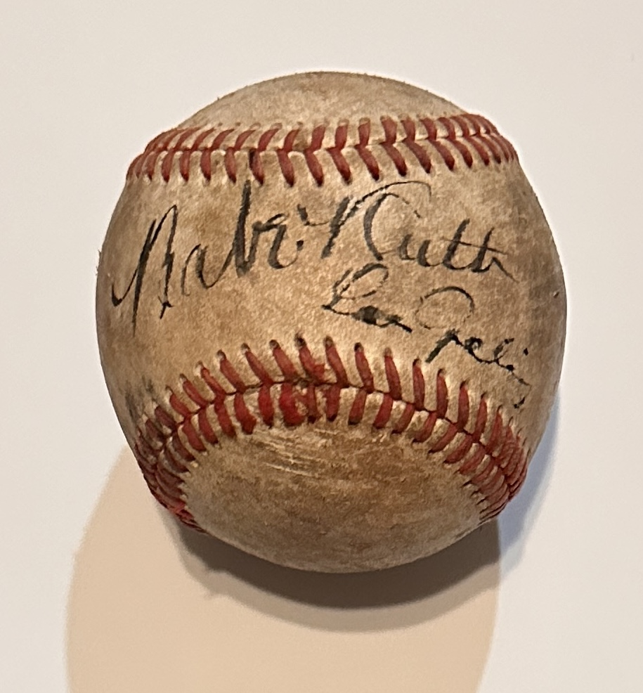 Babe Ruth Autographed Baseball WITH COA!