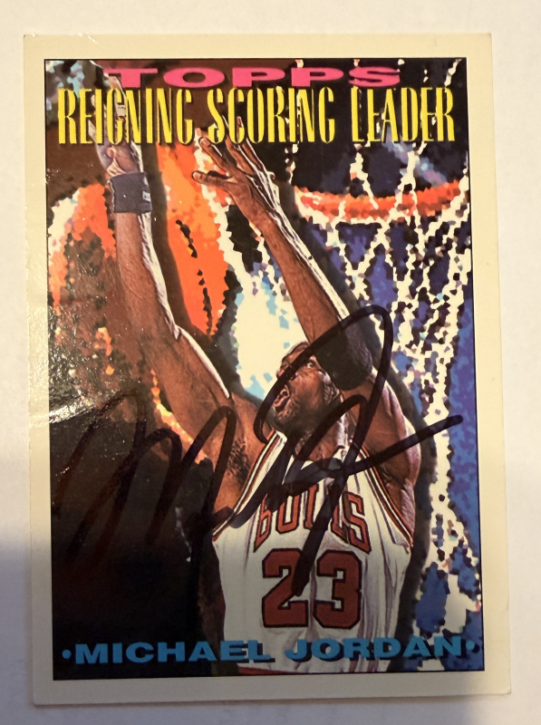 Michael Jordan Autographed Card