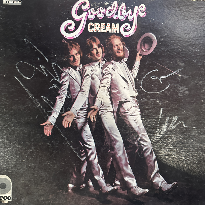 Cream Autographed Album Cover