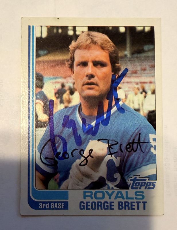 George Brett Autographed Card