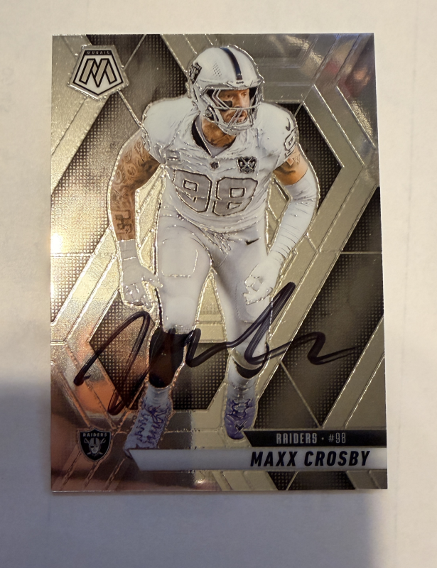 Maxx Crosby Autographed Card