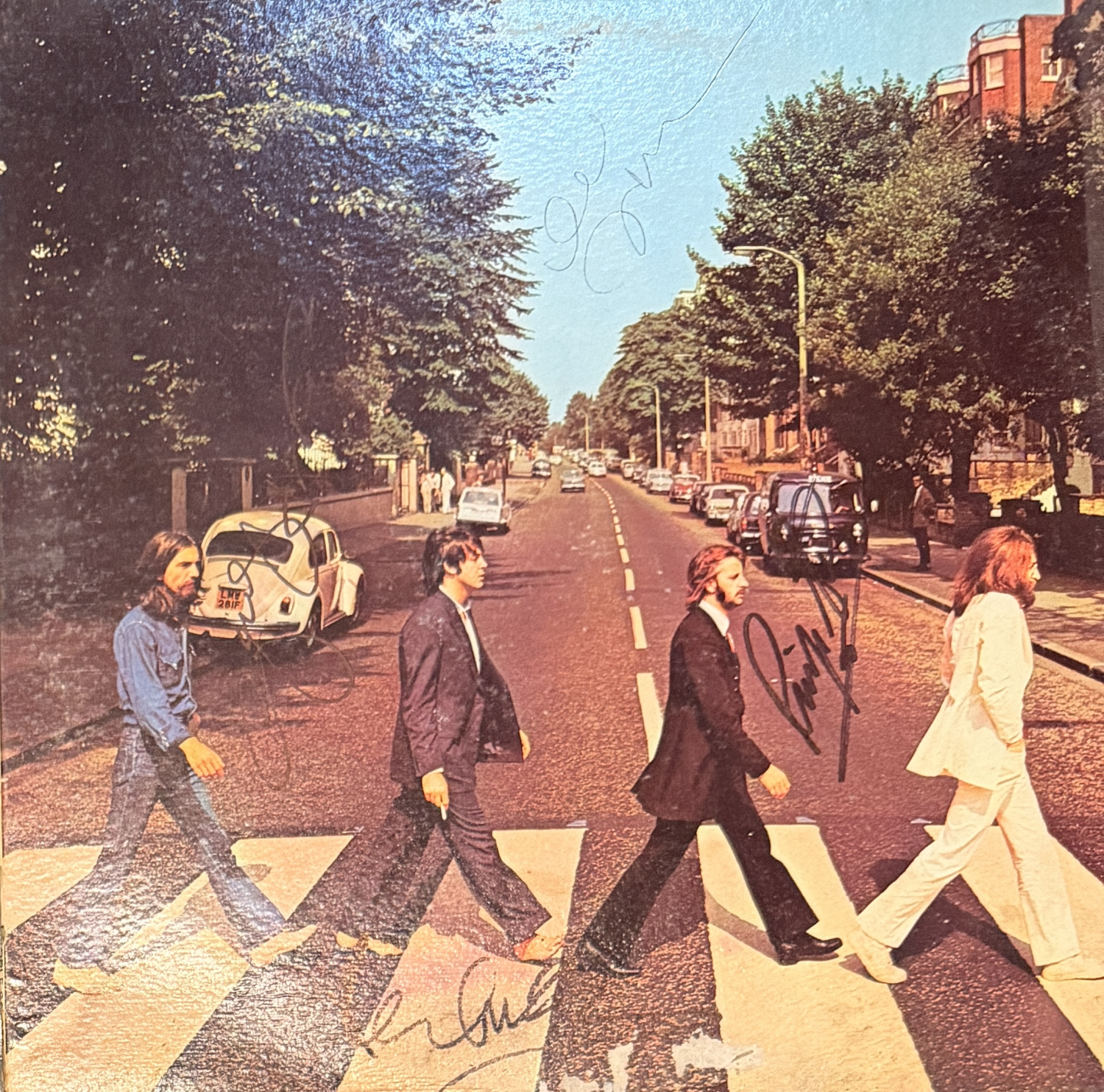 The Beatles Autographed Abbey Road Album AAS COA