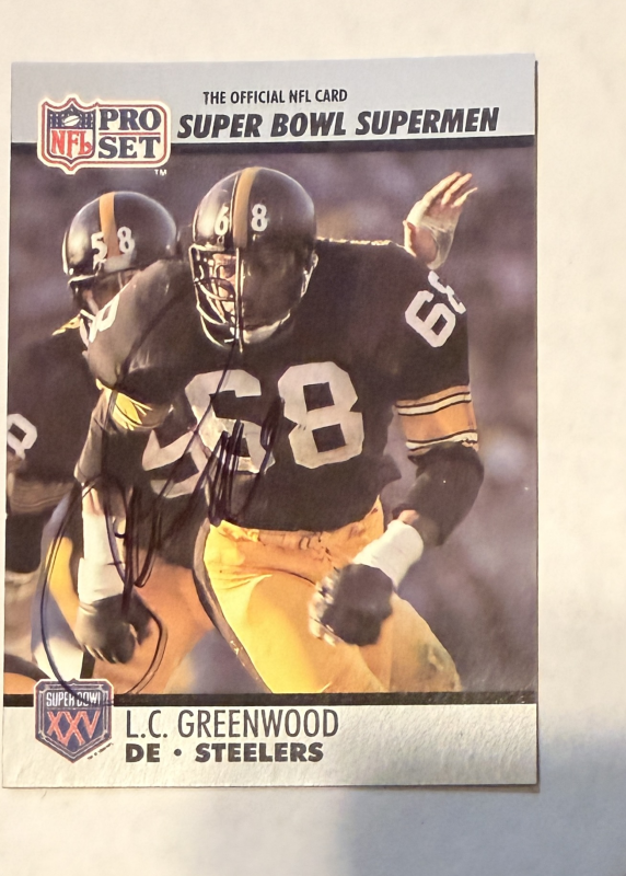 LC Greenwood Autographed CARD