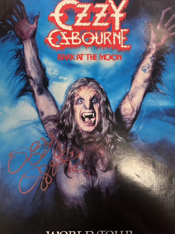 Ozzy Osbourne Autographed Tour Booklet
