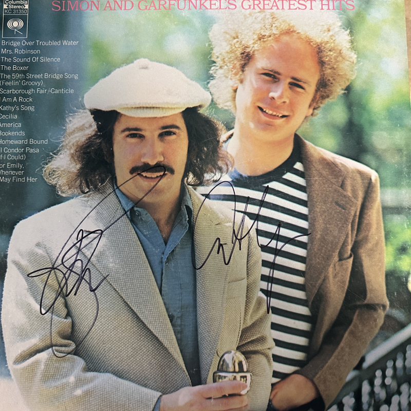 Simon And Garfunkel Autographed Album Cover