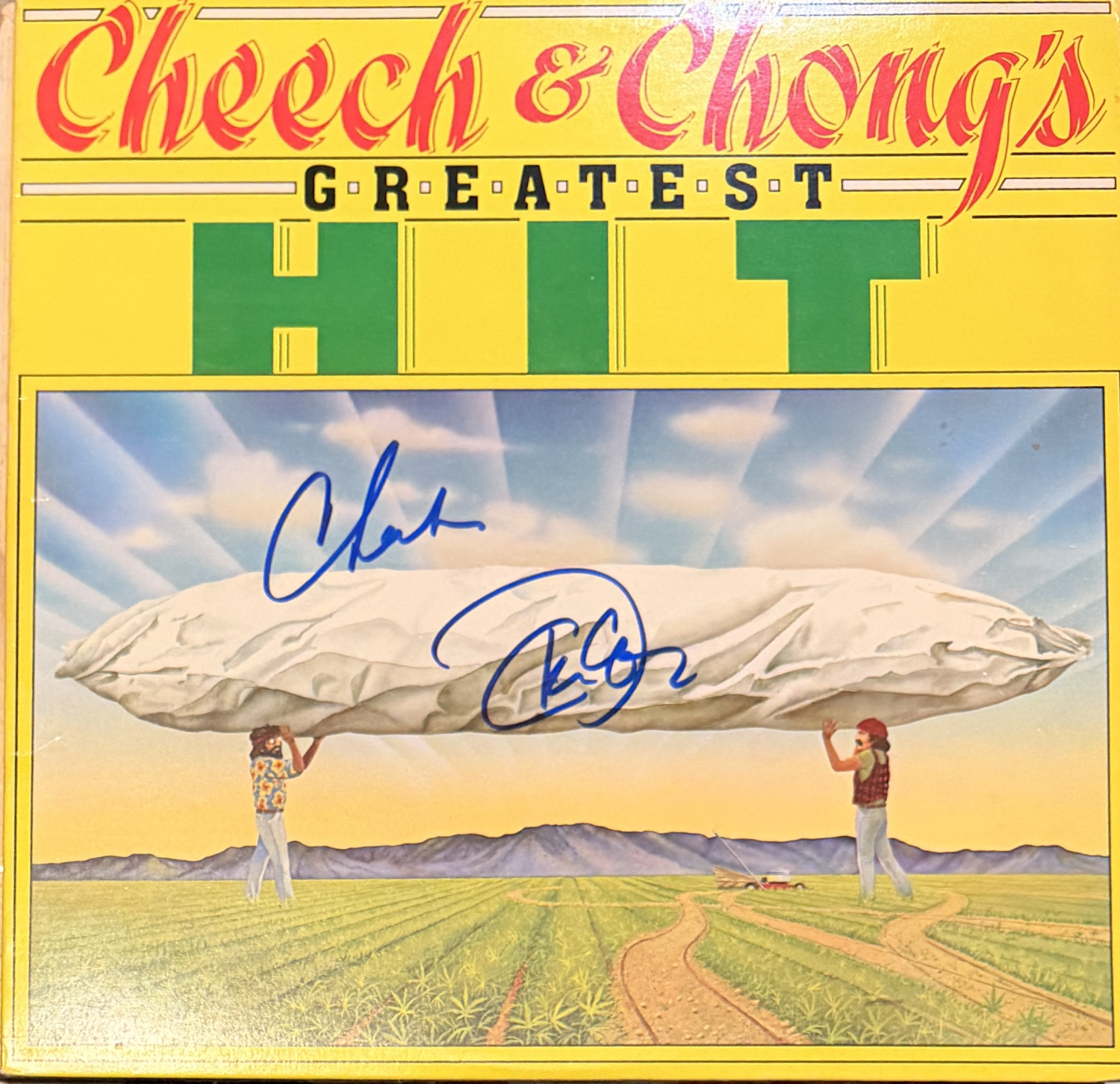 Cheech and Chong Autographed Album AAS COA