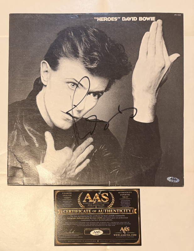 David Bowie Autographed Album