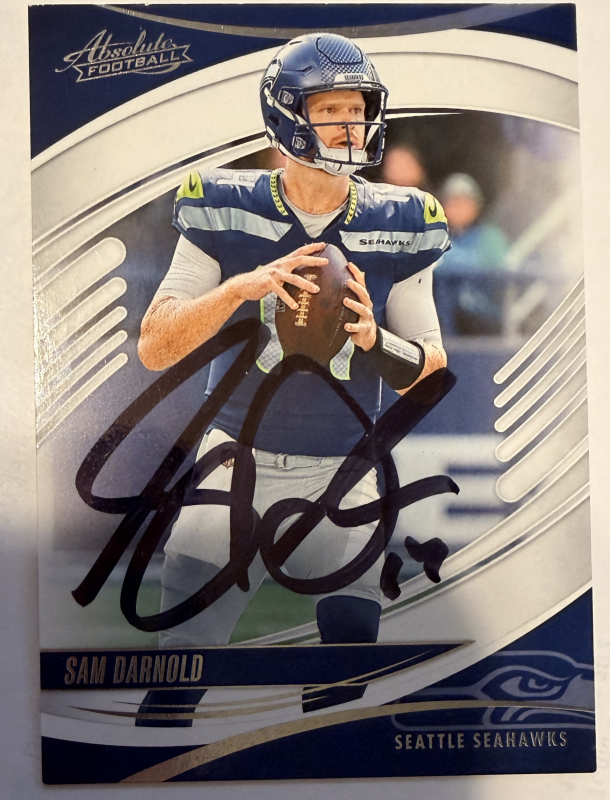 Sam Darnold Autographed CARD