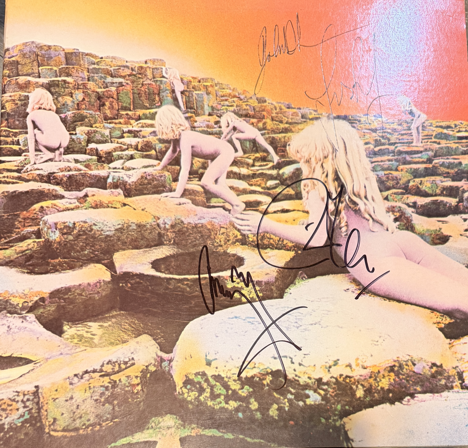 Led Zeppelin Autographed Album BONHAM PAGE PLANT JONES!