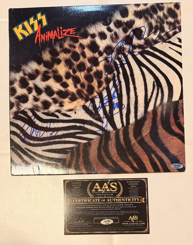 Kiss Autographed Album ERIC GENE PAUL