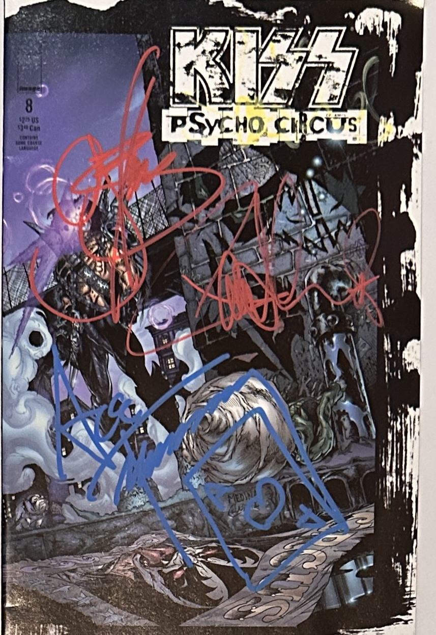 Kiss Autographed Comic Book GENE ACE PETER PAUL