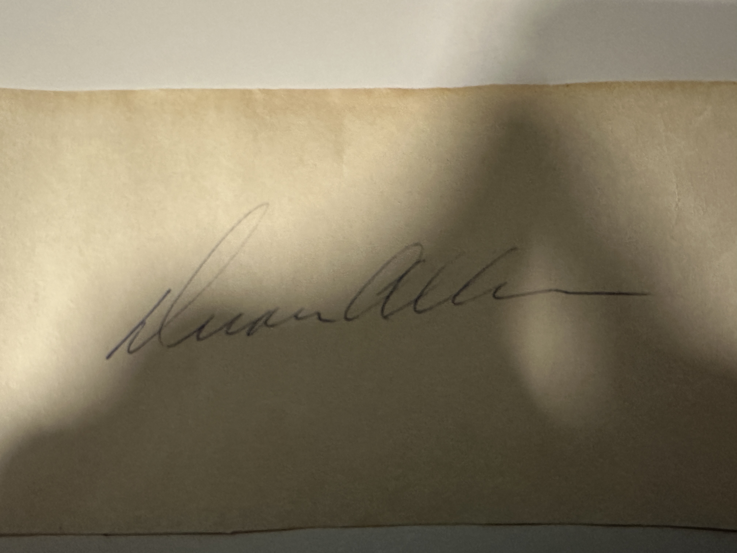 Duane Allman Cut Autograph