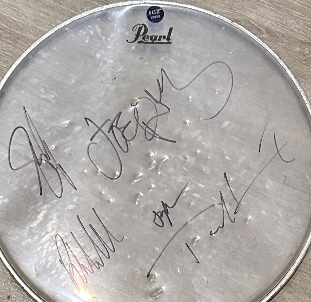 Aerosmith Autographed Drumhead 