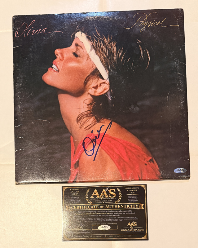 Olivia Newton John Autographed Album