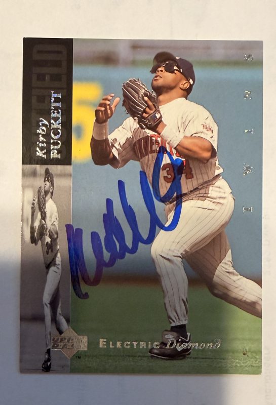 Kirby Puckett Autographed CARD
