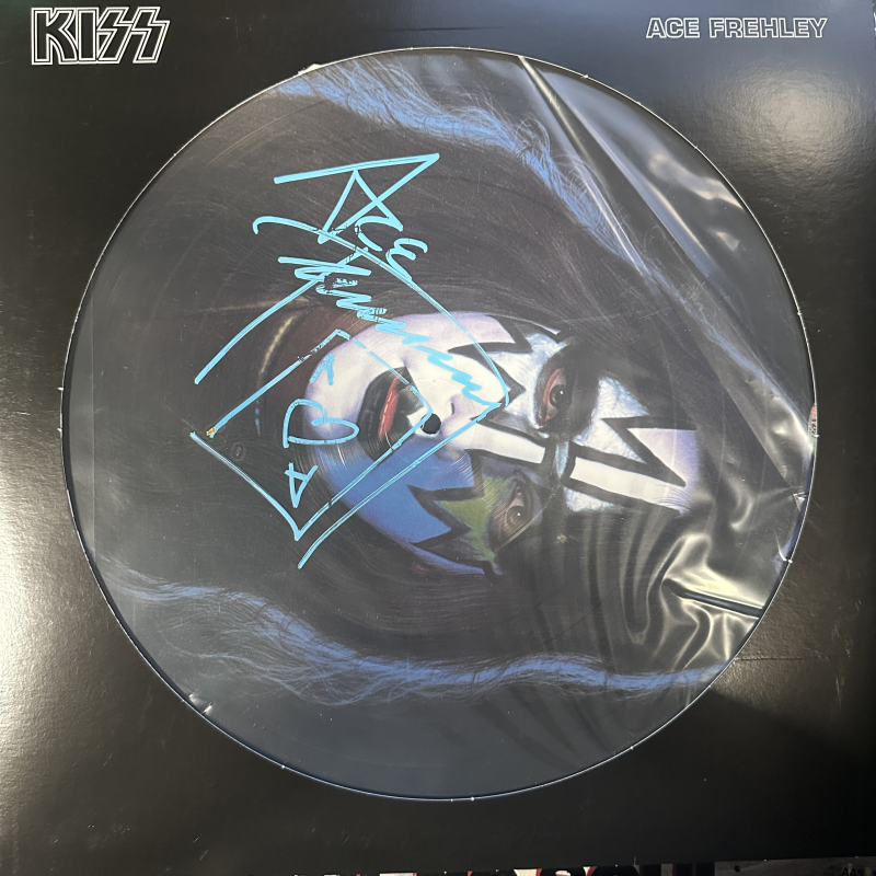 Ace Frehley Autographed Album Cover