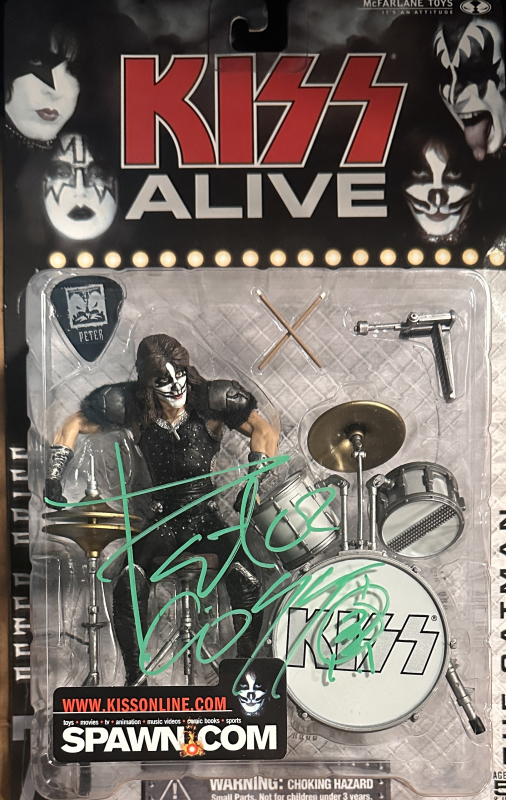 Peter Criss Autographed Toy 