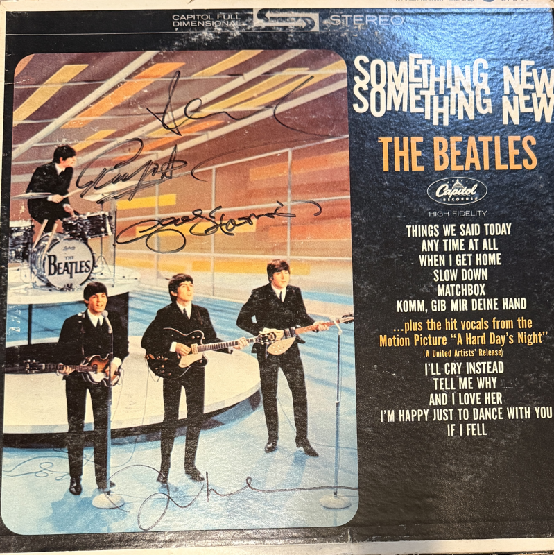 RARE BEATLES Autographed ALBUM All 4 Full COA!
