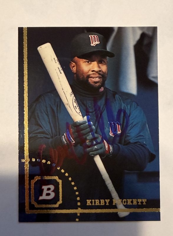 Kirby Puckett Autographed CARD