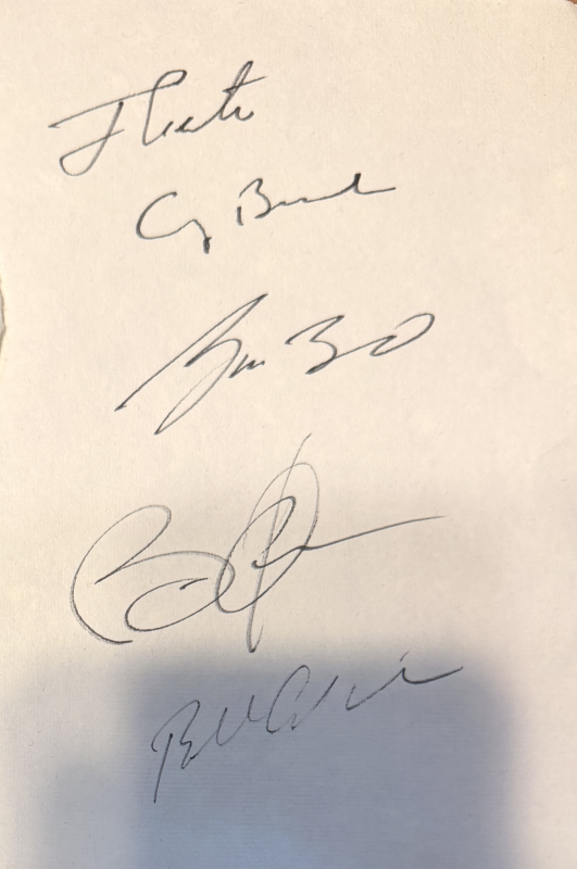 US Presidents Autographed Book Page