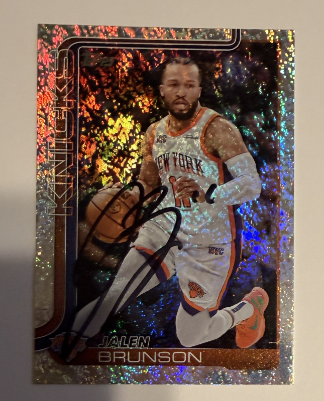 Jalen Brunson Autographed Card 