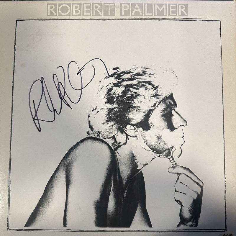 Robert Palmer Autographed Album Cover