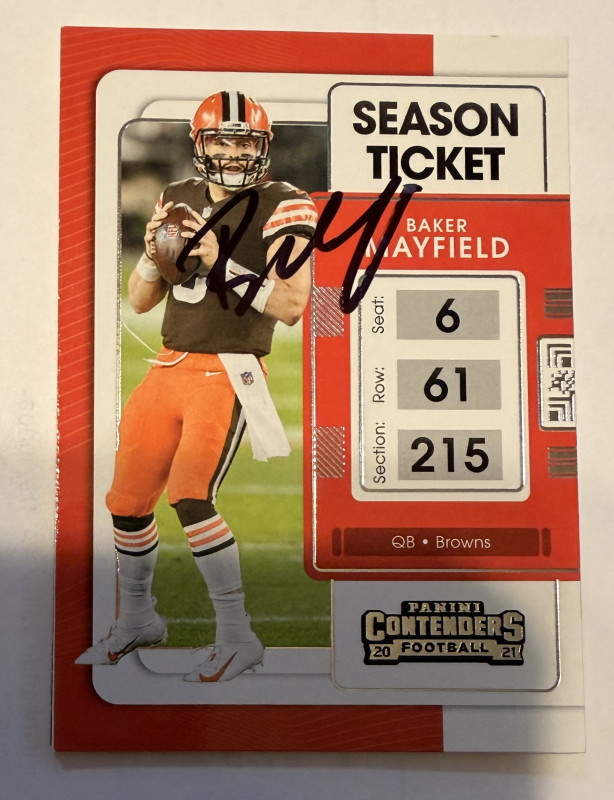Baker Mayfield Autographed Card