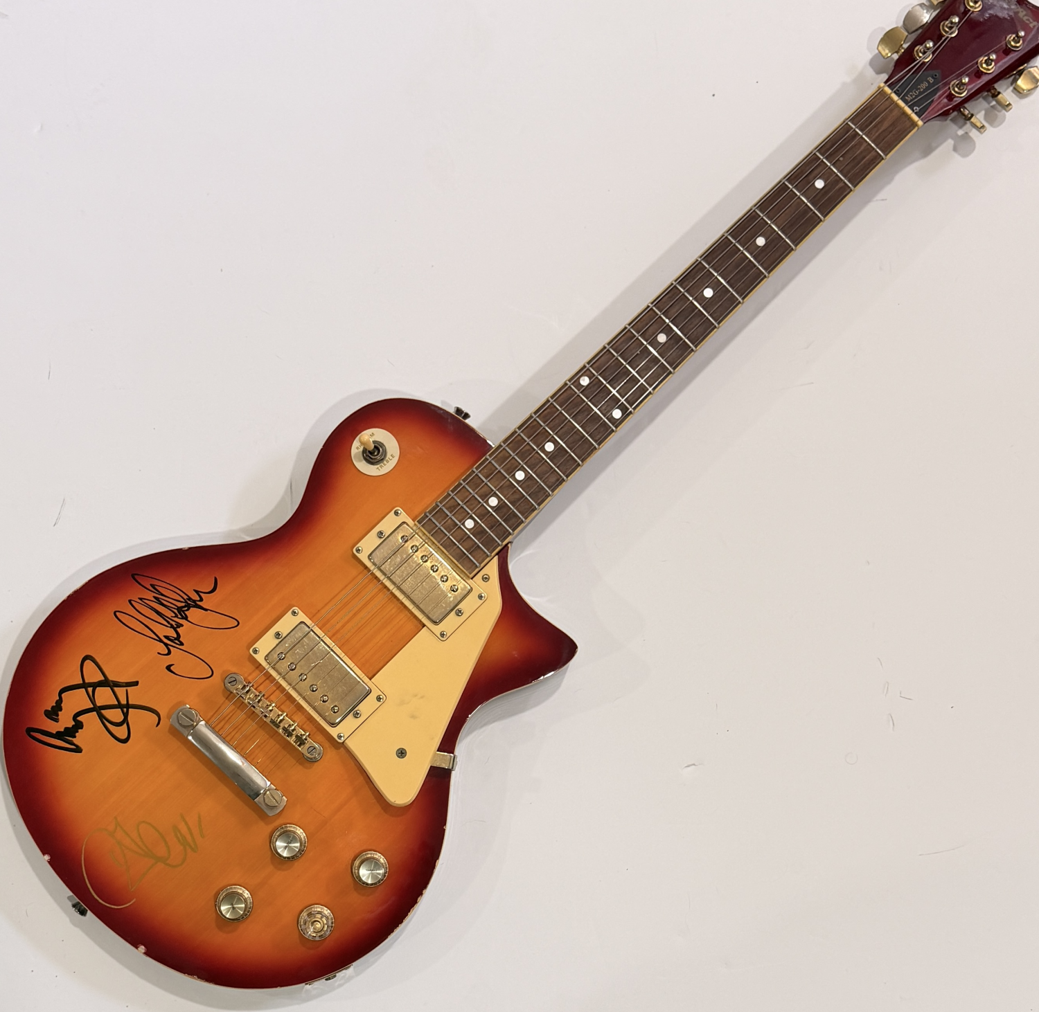 Led Zeppelin Autographed Guitar! PAGE PLANT JONES!