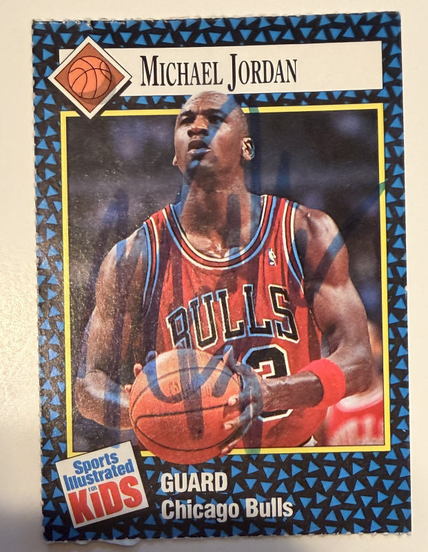 Michael Jordan Autographed CARD